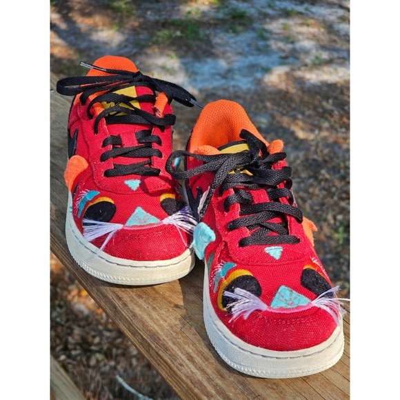 Nike Other - Nike Air Force 1 Low Lunar New Year Tiger Red Canvas DQ5071-601 Kids 1Y